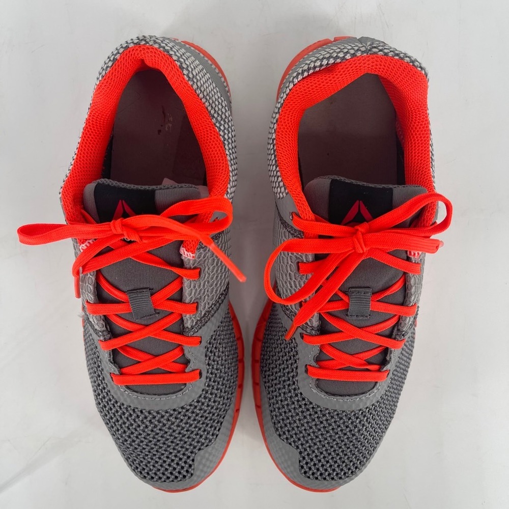 Reebok  Running Jogging Shoes MENS AQ9667 Gray Orange Low Top Lace Up SIZE 6 - Picture 5 of 8